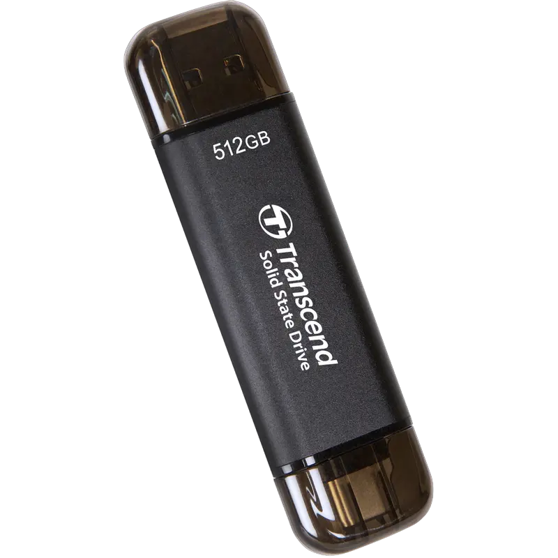 Внешний портативный SSD Transcend ESD310C, 512 ГБ, Черный (TS512GESD310C) [1]