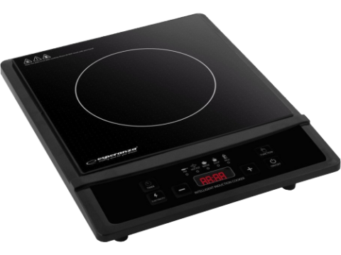 Electrocasnice - Plită cu Inducție Esperanza KRAKATAU EKH011 Neagră – 2000W, Performanță Rapidă și Tehnologie Modernă