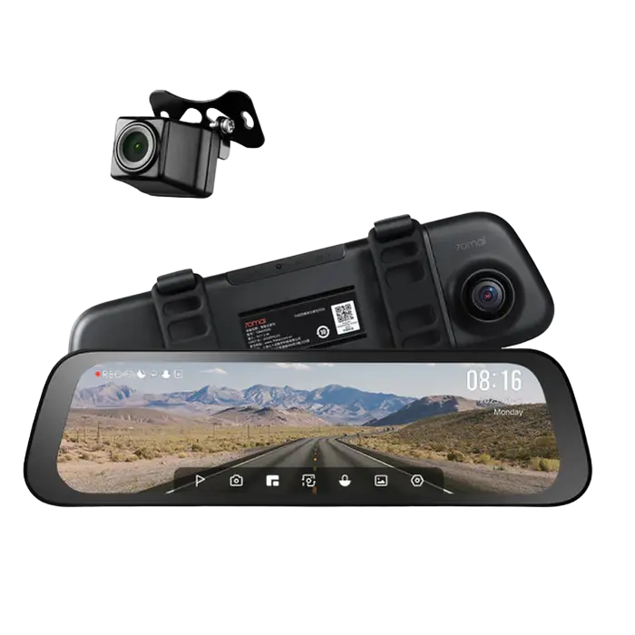 Registratoare video - 70mai Rearview Dash Cam S500 Touch Screen, Black
