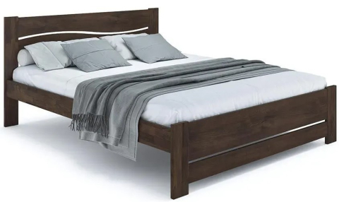 Paturi pentru copii - Pat din lemn KLEN Venetia 180 x 200 cm Wenge