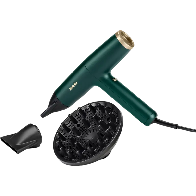 Uscător de păr BaByliss D6555DE, 1700W, Verde [1]