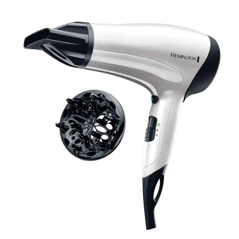 Бытовая техника - Фен для волос Remington Power Volume D3015, 2000 W, Белый | Черный