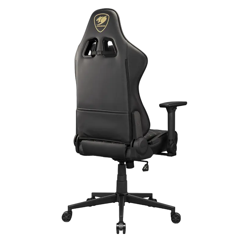 Scaun Gaming Cougar Armor One V2 Gold, PVC Piele, Negru | Auriu [3]
