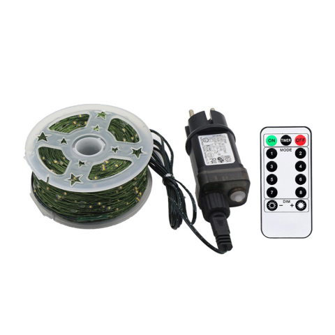 Медная гирлянда Copper Christmas Lights – 50 м, 500 жёлтых LED-ламп, для дома и улицы [1]