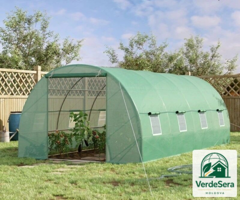 Casa si gradina - Seră de grădină VerdeSera ECCO 4,5x3x2 m, 13,5 m², cadru galvanizat 26×0,9 mm, folie 180 g/m²