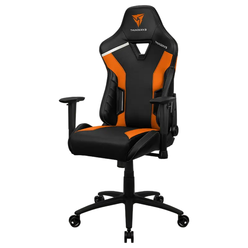 Scaun Gaming ThunderX3 TC3, PU Piele, Negru/Portocaliu [5]