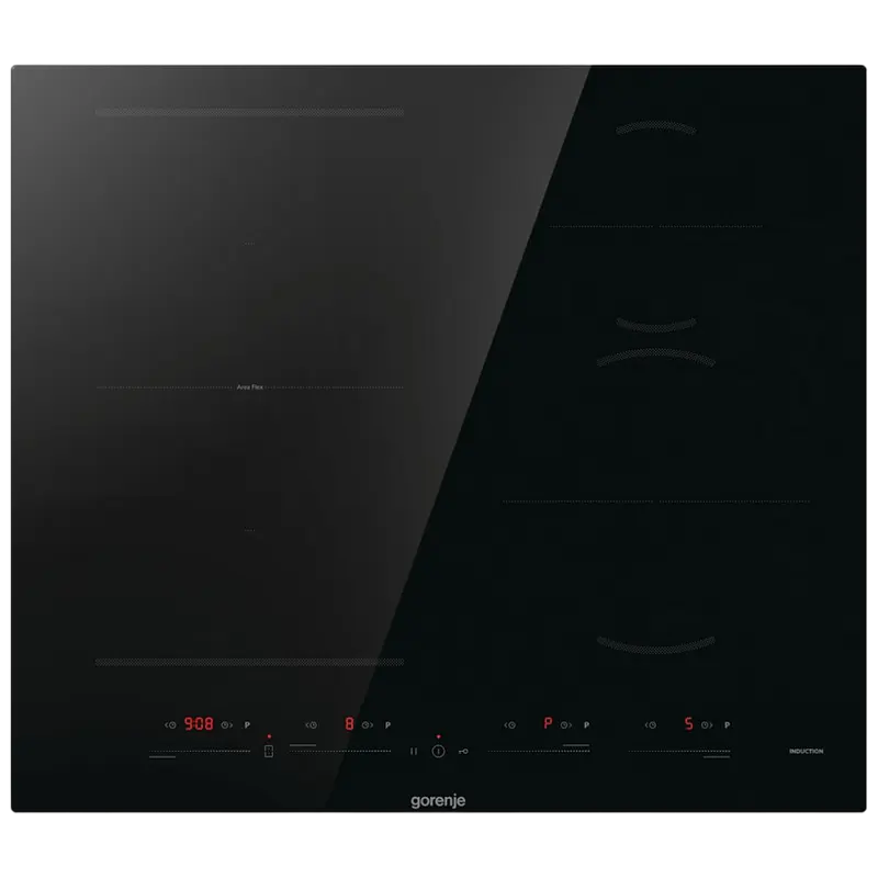 Electrocasnice - Plită cu Inducție Gorenje GI6432BSCE, Vitroceramică Neagră cu Funcțiile Bridge, PowerBoost și StopGo