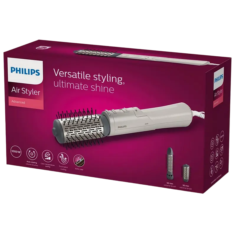 Фен-щетка PHILIPS BHA710/00, 1000 Вт, белый [3]