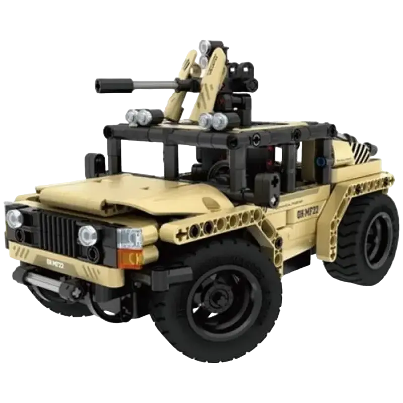 Seturi de construcție - XTech Bricks: 2in1, Armed Off-road Vehicle, R/C 4CH, 370 pcs
