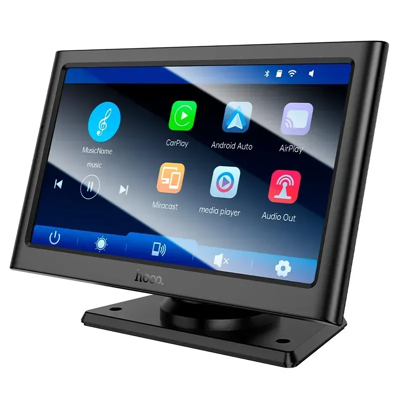 CarPlay & Android Auto - Monitor auto HOCO HU2 7" – CarPlay și Android Auto fără cabluri, pentru orice mașină