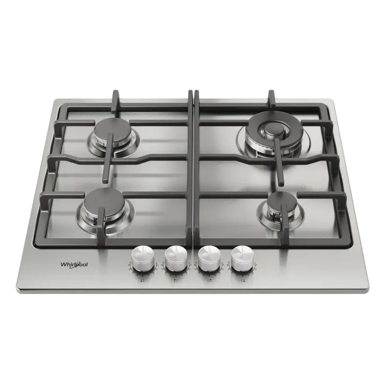 Plită pe Gaz Incorporabilă Whirlpool TKRL 661 IX, Inox cu 9 Niveluri de Putere [2]