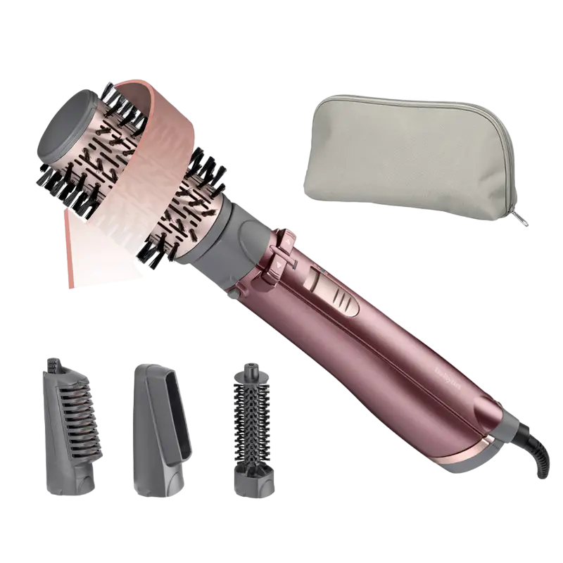 Uscător de păr-perie BaByliss Beliss Big Hair AS960E, 1000 W, Roz [3]