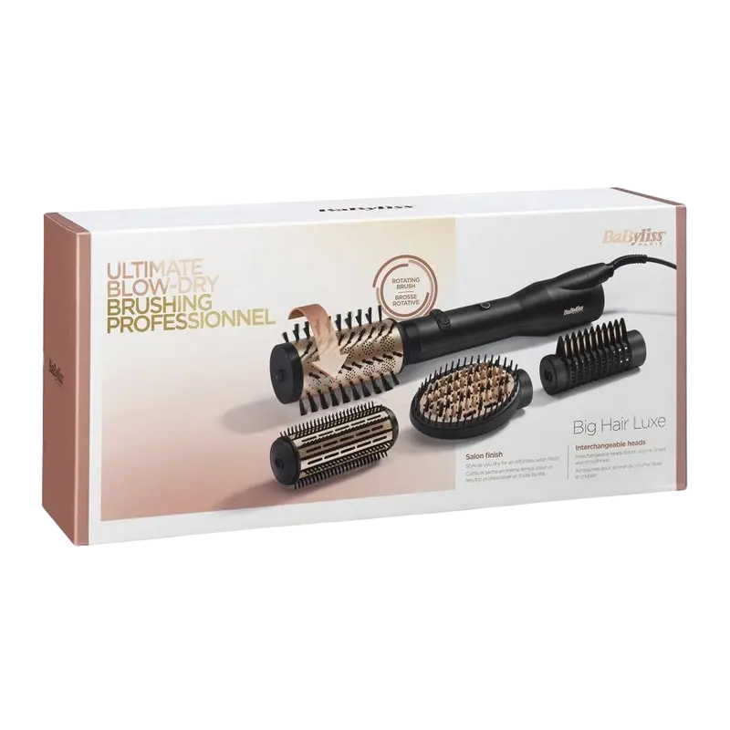 Uscător de păr-perie BaByliss Big Hair Luxe AS970E, 650 W, Negru | Auriu [5]