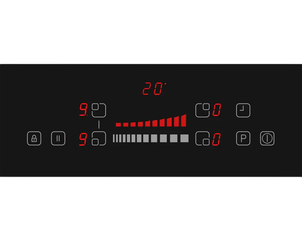 Индукционная Варочная Панель Sharp KH-6I27CS0I-EU, Черная Стеклокерамика с Функцией Объединения Конфорок (Bridge) [1]