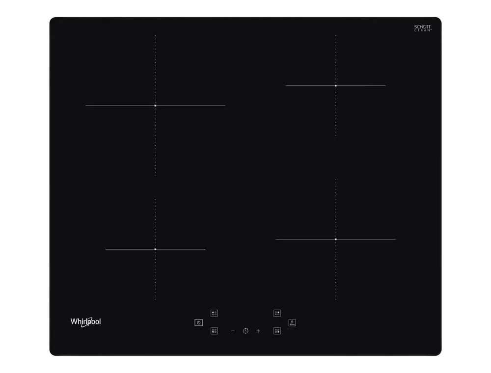 Газовые плиты - Индукционная Варочная Панель Whirlpool WS Q4860 NE, Черная Стеклокерамика с Сенсорным Управлением