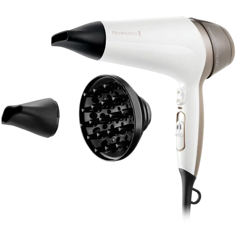 Бытовая техника - Фен Remington Thermacare Pro D5720, 2400W, Белый