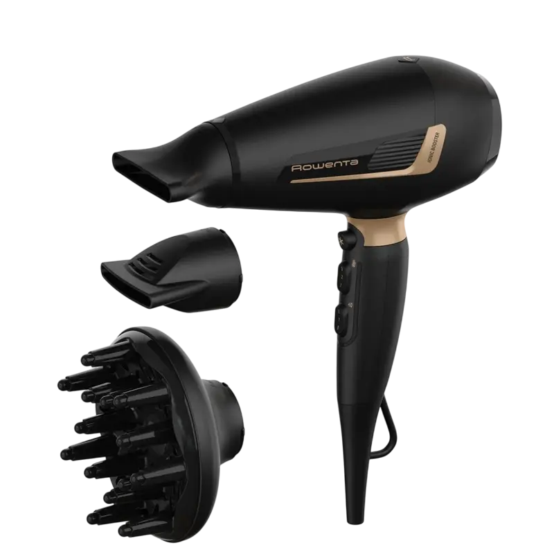 Electrocasnice - Uscător de păr Rowenta CV8840F0, 2200W, Negru