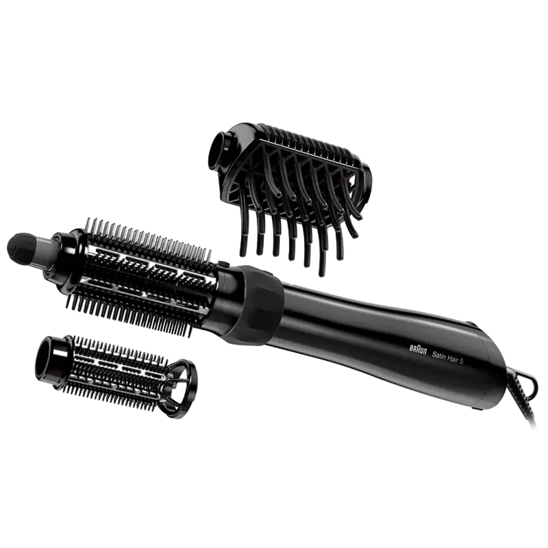 Electrocasnice - Uscător de păr-perie Braun Satin Hair 5 AS530, 1000W, Negru