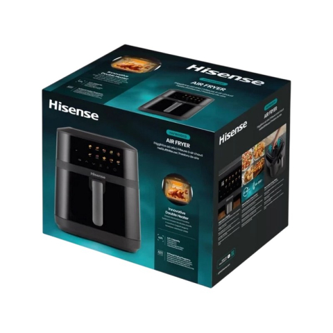 Friteuză cu aer cald Hisense HAF1800DCD, 6,3 l, 1800 W, bol antiaderent, control senzor, negru [6]