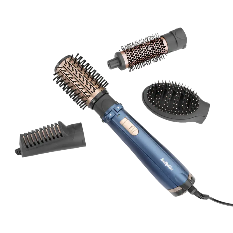Uscător de păr-perie BaByliss AS965E, 1000W, Albastru [3]