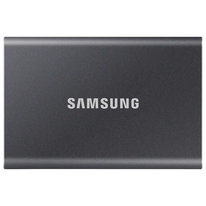 Внешний портативный SSD Samsung Portable SSD T7, 1 ТБ, Серый (MU-PC1T0T/WW) [1]
