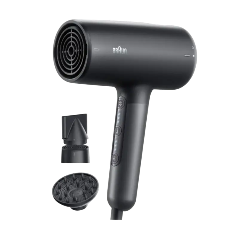 Бытовая техника - Фен для волос Braun AD4.2, 2100W, черный