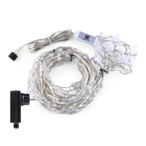 Умная светодиодная гирлянда-штора Smart LED 2x2м – 400 ламп, белая [1]