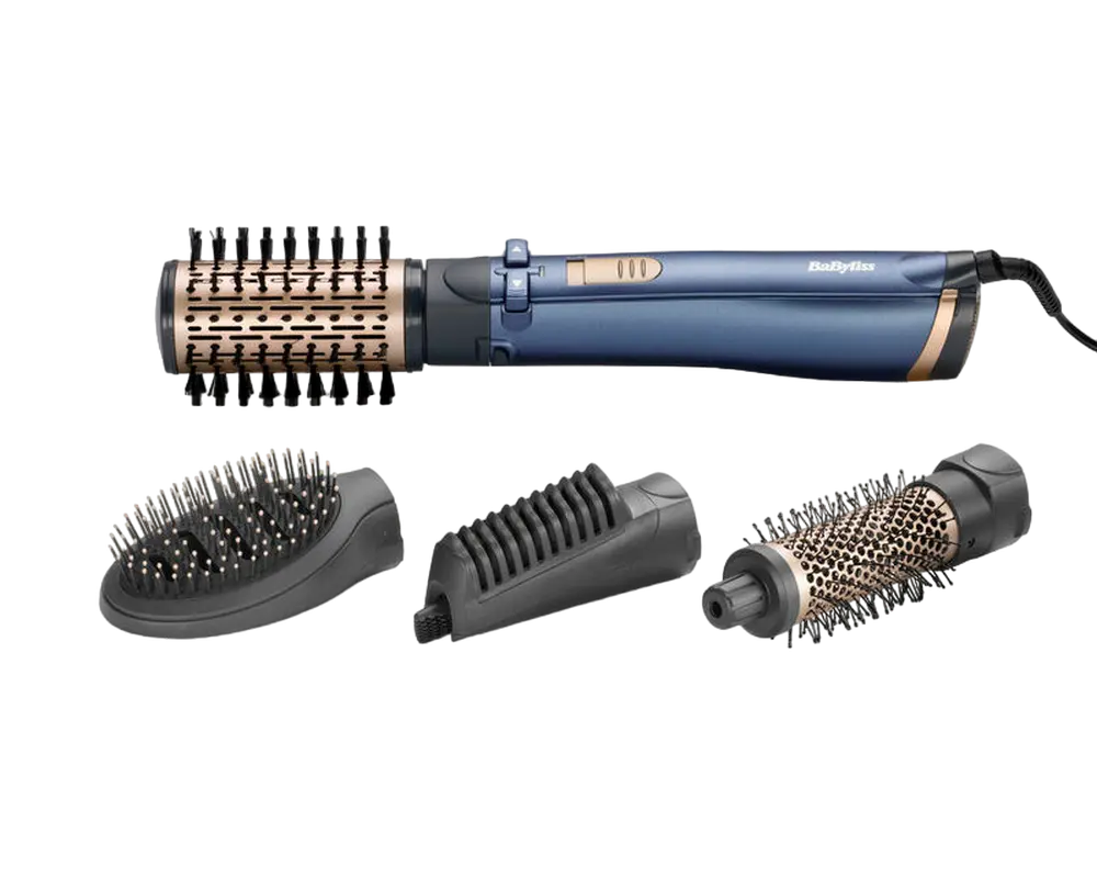 Uscător de păr-perie BaByliss AS965E, 1000W, Albastru [5]