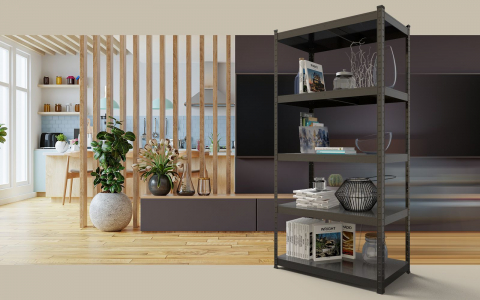 Металлический стеллаж Nex Budget 1800x900x400 mm– прочная конструкция, стильный дизайн и удобство хранения [1]