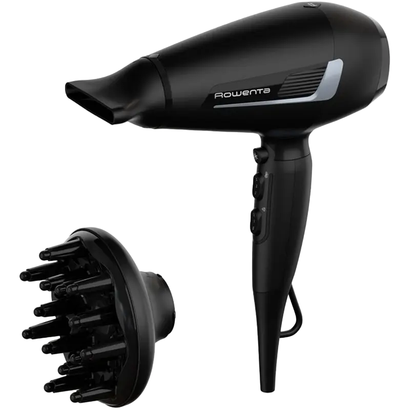 Electrocasnice - Uscător de păr Rowenta Pro Expert CV8820F0, 2100 W, Negru