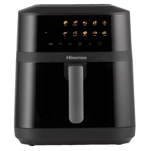 Electrocasnice - Friteuză cu aer cald Hisense HAF1800DCD, 6,3 l, 1800 W, bol antiaderent, control senzor, negru
