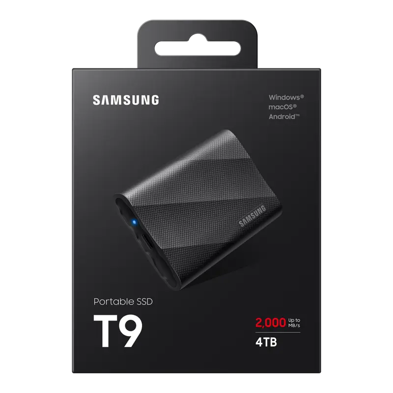 SSD Portabil Extern Samsung T9, 4 TB, Negru (MU-PG4T0B/WW) [2]