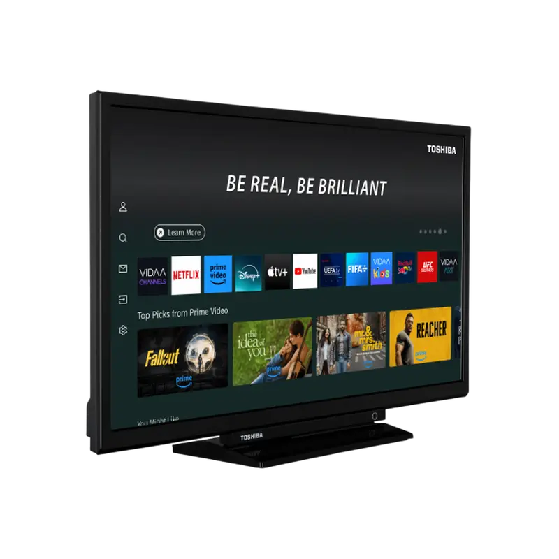 LED SMART TV Toshiba 24WV3563DG 24" HD VIDAA U9 Чёрный [1]