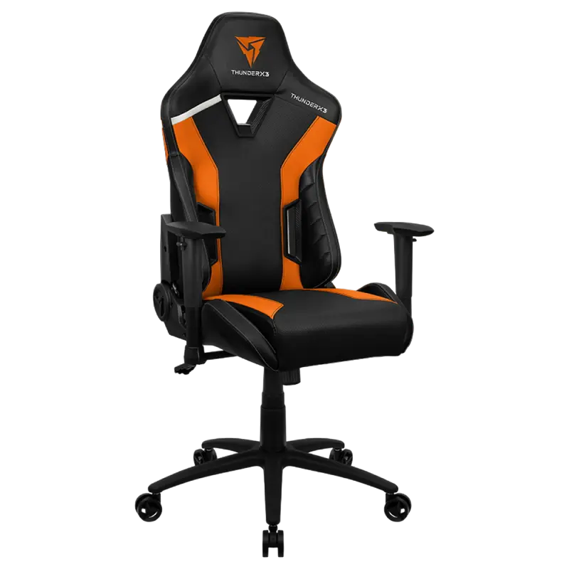 Scaun Gaming ThunderX3 TC3, PU Piele, Negru/Portocaliu [3]