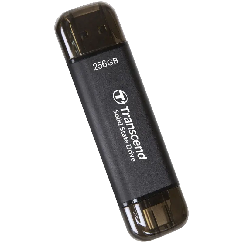 Внешний портативный SSD Transcend ESD310C, 256 ГБ, Черный (TS256GESD310C) [1]