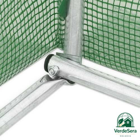 Seră de grădină VerdeSera 6x3x2,25 m, 18 m², cadru galvanizat 26×1 mm, folie 200 g/m² [2]