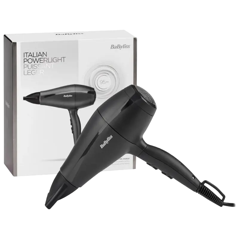 Uscător de păr compact BaByliss 5910E, 2000W, Negru [3]