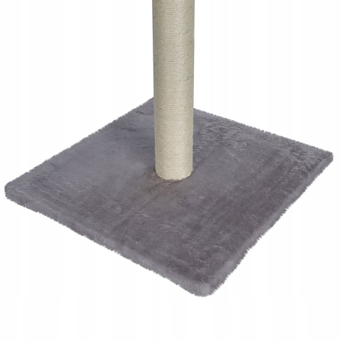 Ansamblu de joaca pentru pisici, Jumi, cu platforma, culcus, cu jucarie, 81x40x40 cm, Gri [5]