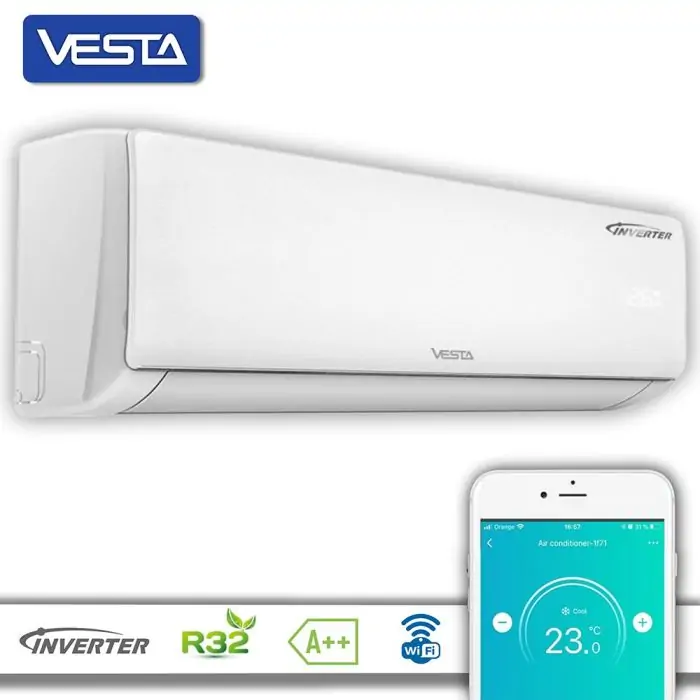 Aparat de aer condiționat Inverter Seria SMART, R32, A++, -20°C, Wi-Fi Inclus [1]