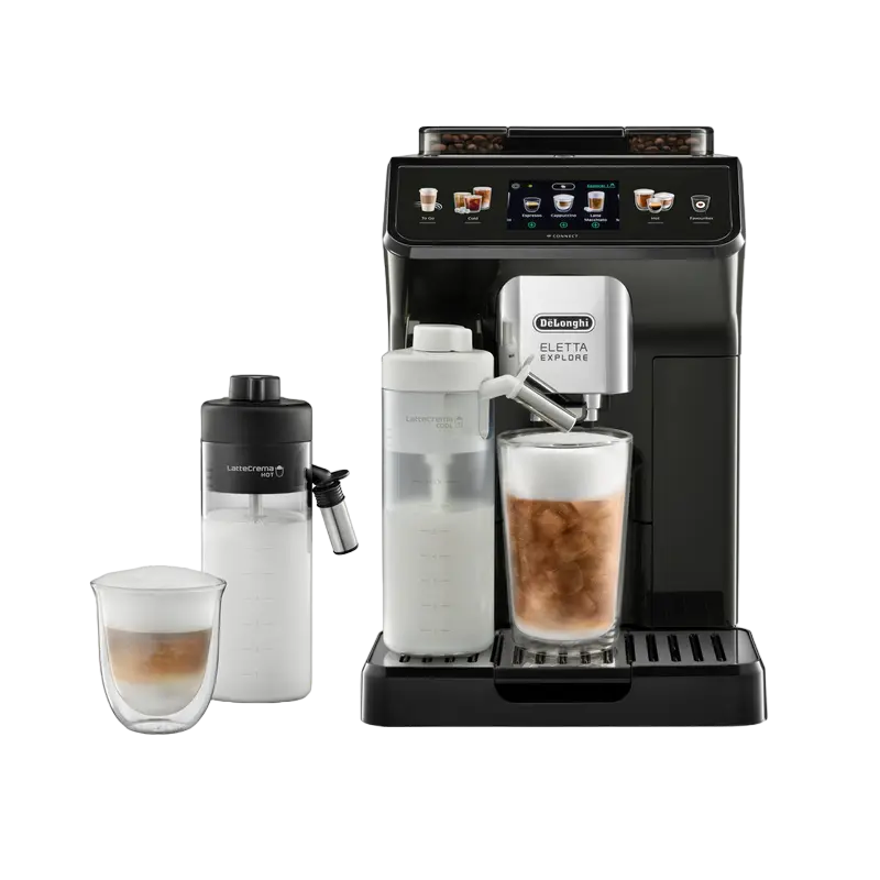 Electrocasnice - Aparat de cafea DeLonghi ECAM450.65.G, Negru