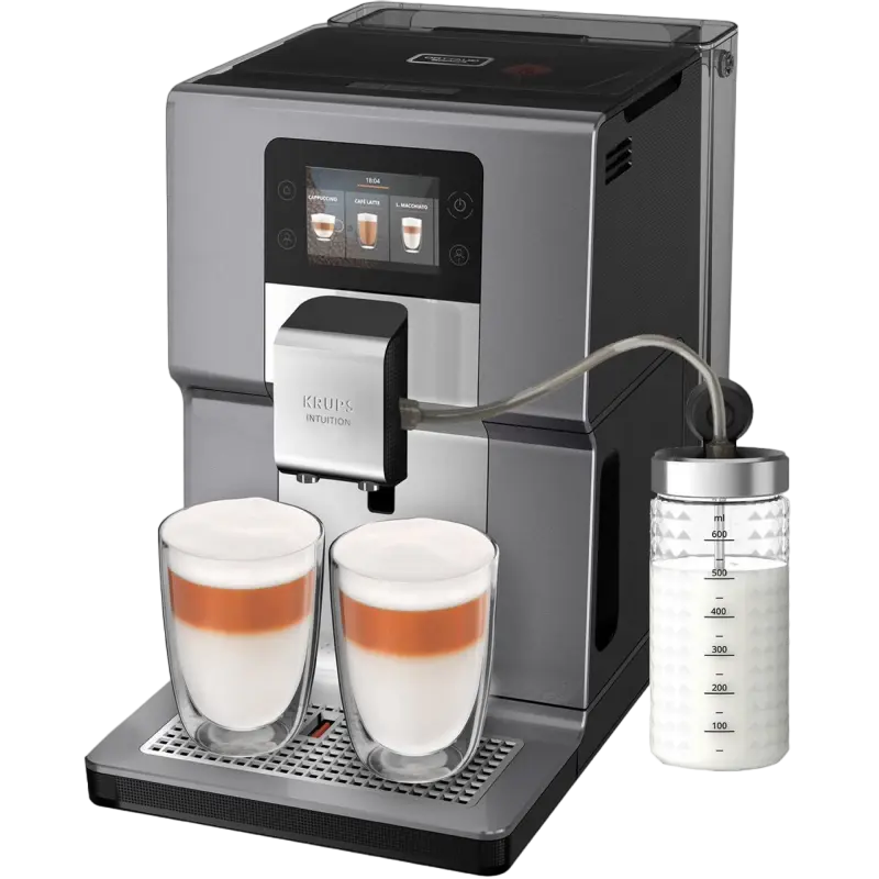 Aparate de cafea - Aparat de cafea Krups EA875E10, Argintiu