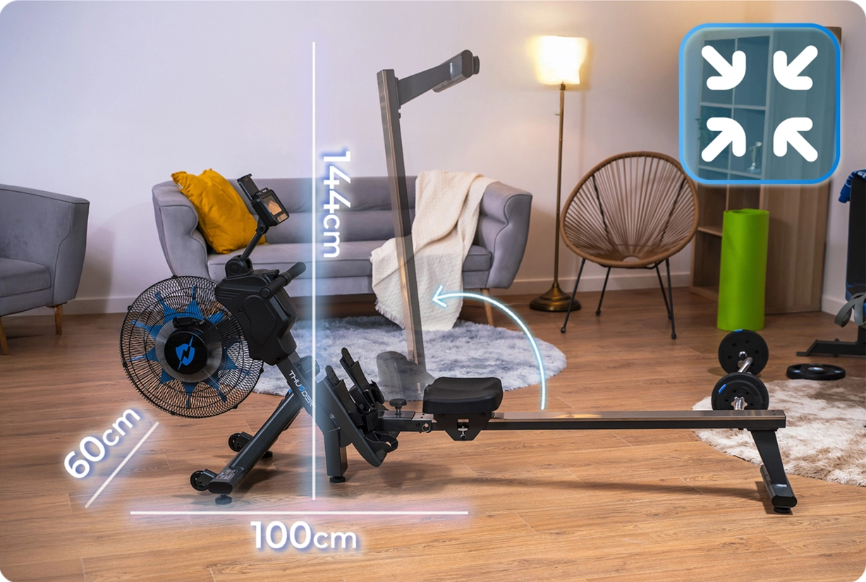 Гребной тренажёр магнитный THUNDER FLY – Полноценный full-body тренинг дома с магнитным сопротивлением 26 уровней! [2]