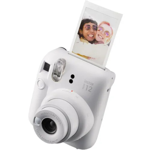 Foto, video și accesorii - Aparat foto instant Fujifilm Instax Mini 12 Clay White