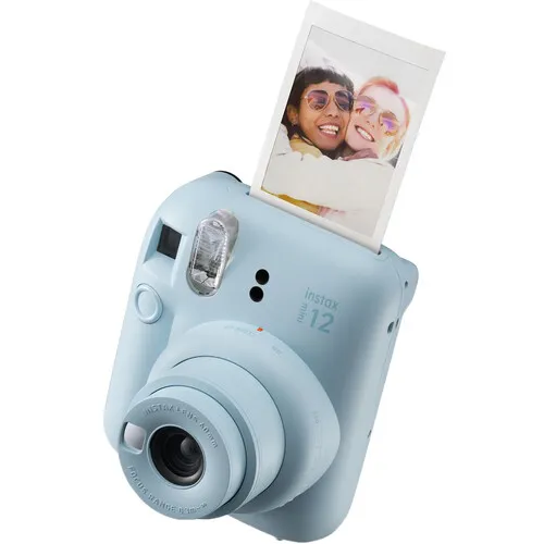 Camere foto instant - Aparat foto instant Fujifilm Instax Mini 12 Pastel Blue