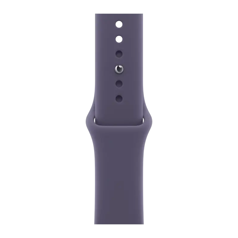 Apple Watch Series 11 GPS, 42mm, carcasă argintie, brățară sport Purple Fog S/M [2]