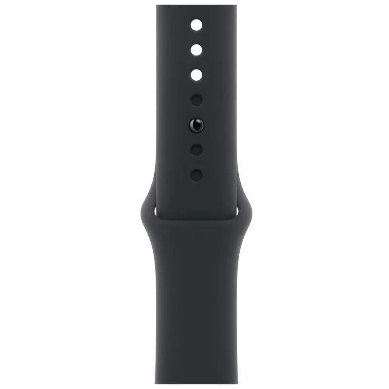 Apple Watch Series 11 GPS, 46mm, carcasă Jet Black, brățară sport neagră M/L [2]
