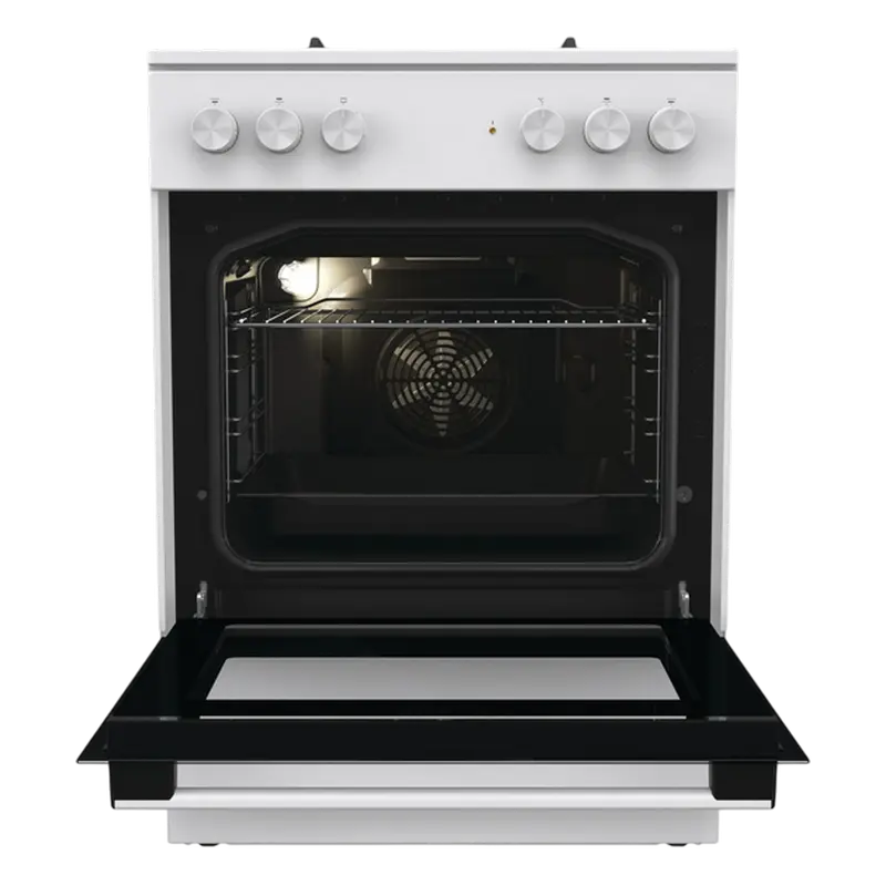 Aragaz Mixt Gorenje GK6A40WFFM, Plită pe Gaz, Cuptor Electric 71L, Grătare Fontă, Alb [9]