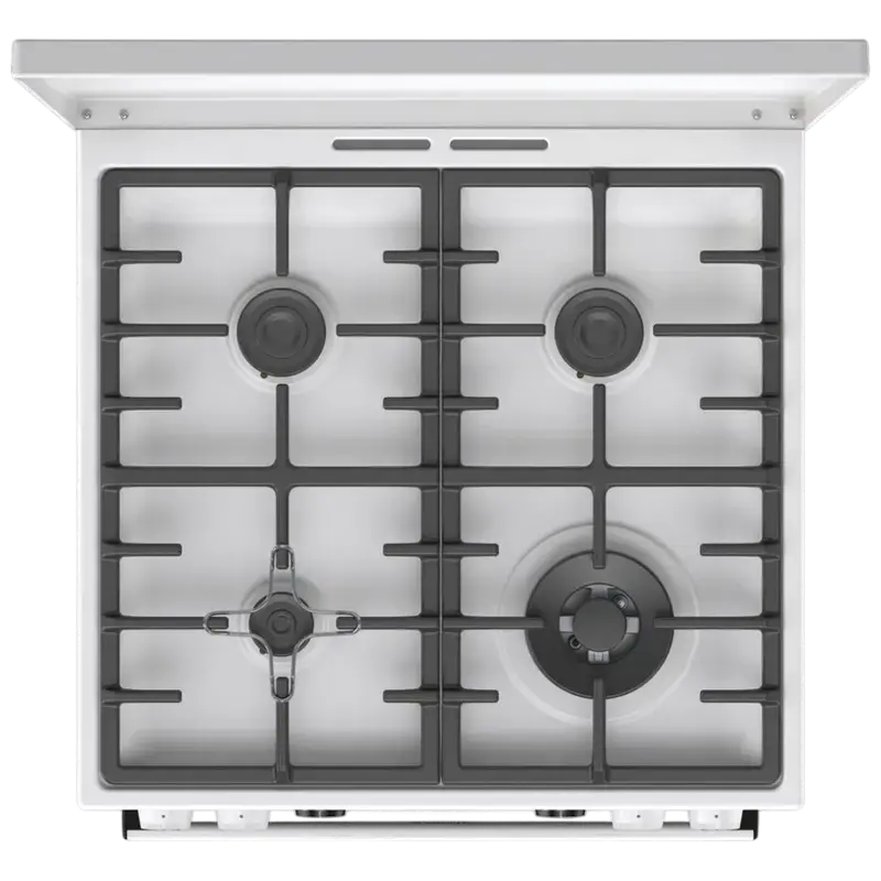 Комбинированная плита Gorenje GKS6C71WA (4 Газовые конфорки, WOK, Электрическая духовка ExtraSpace 71 л, Телескопические направляющие, AquaClean, Белая) [5]