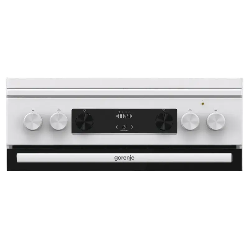 Комбинированная плита Gorenje GKS6C71WA (4 Газовые конфорки, WOK, Электрическая духовка ExtraSpace 71 л, Телескопические направляющие, AquaClean, Белая) [10]