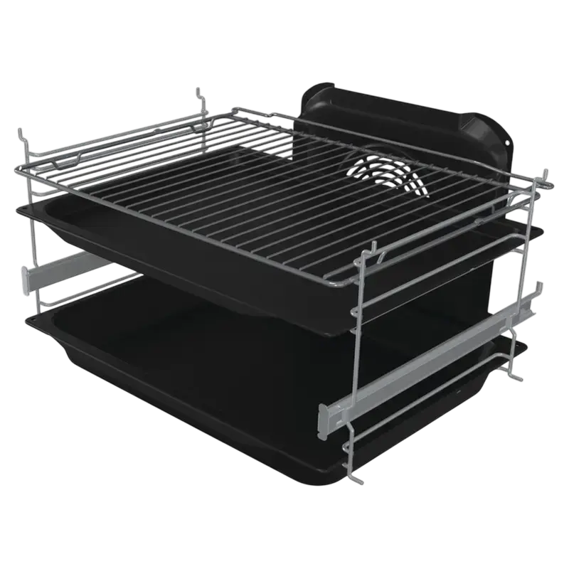 Комбинированная плита Gorenje GKS6C71WA (4 Газовые конфорки, WOK, Электрическая духовка ExtraSpace 71 л, Телескопические направляющие, AquaClean, Белая) [8]